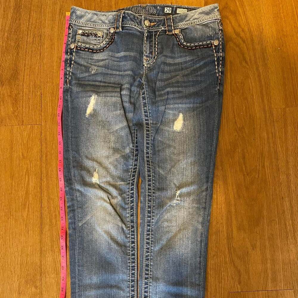 Miss Me JS5014CK87 Cuffed Skinny Jeans Blue Size 29